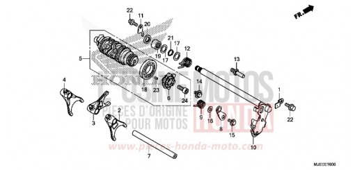 BARILLET DE SELECTION CB650FAG de 2016